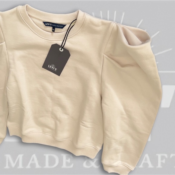 Levi’s Made & Crafted Angel Sleeve Sweater Puff Shoulder - Picture 13 of 16